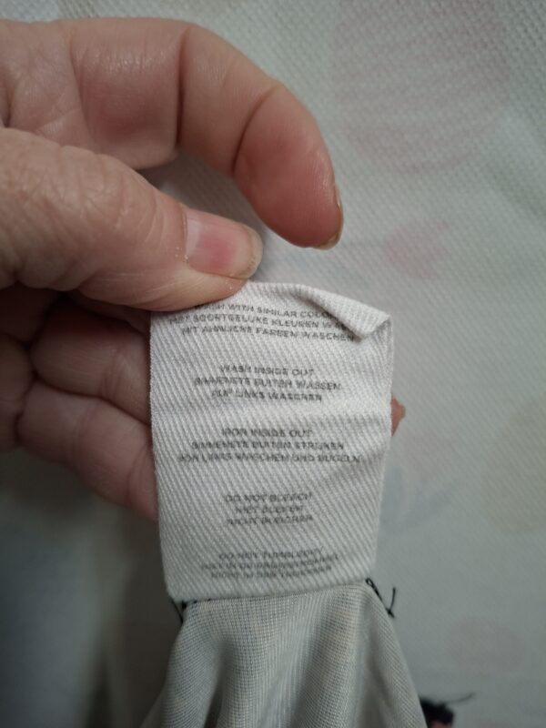 Cotton Club Velours Shirt Zwart/Roze Print Small