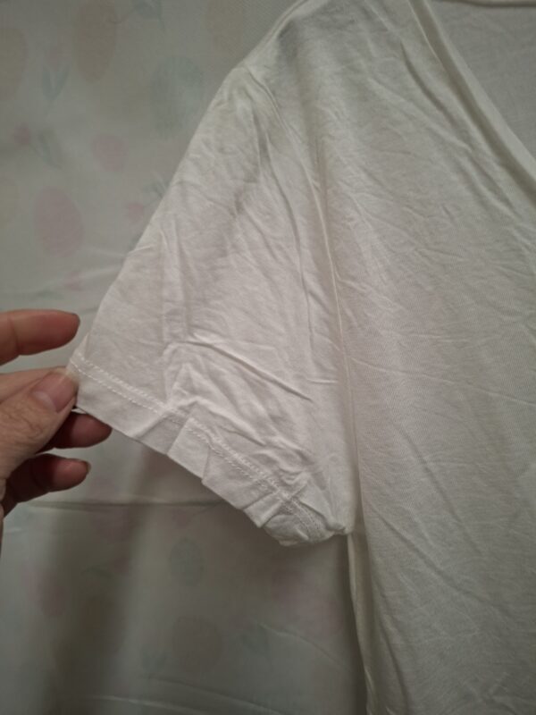 H&M Basic T-shirt Wit V-hals S