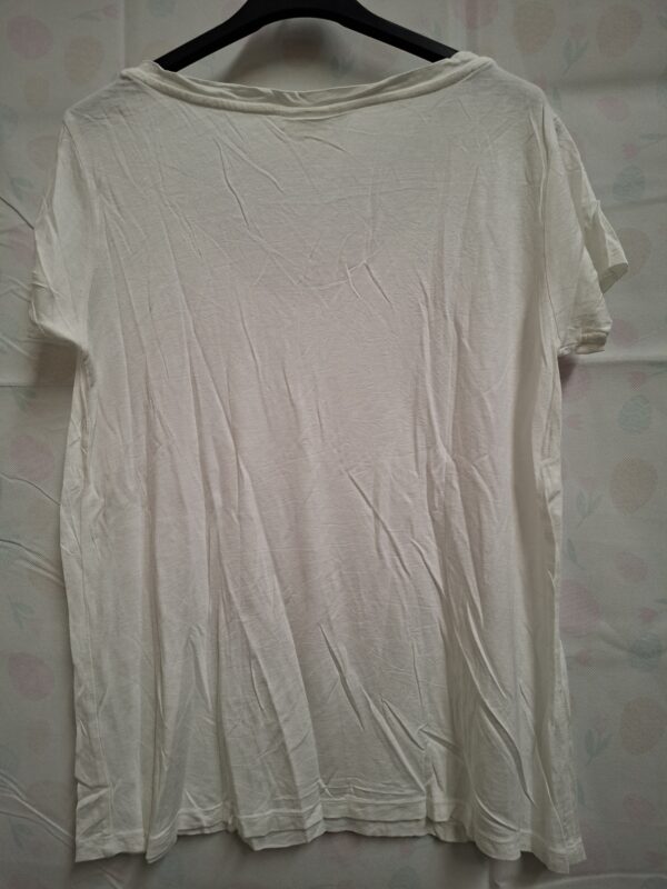 H&M Basic T-shirt Wit V-hals S