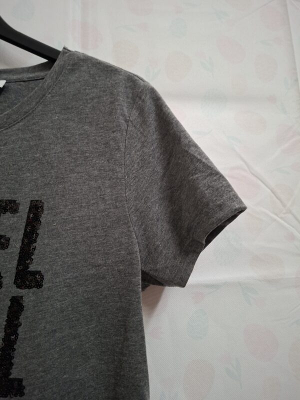 Costes Rebel Sequin Tee Grijs S