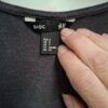 H&M Basic Mouwloos Jurkje / Lang Top Donkergrijs S — 55% Cotton