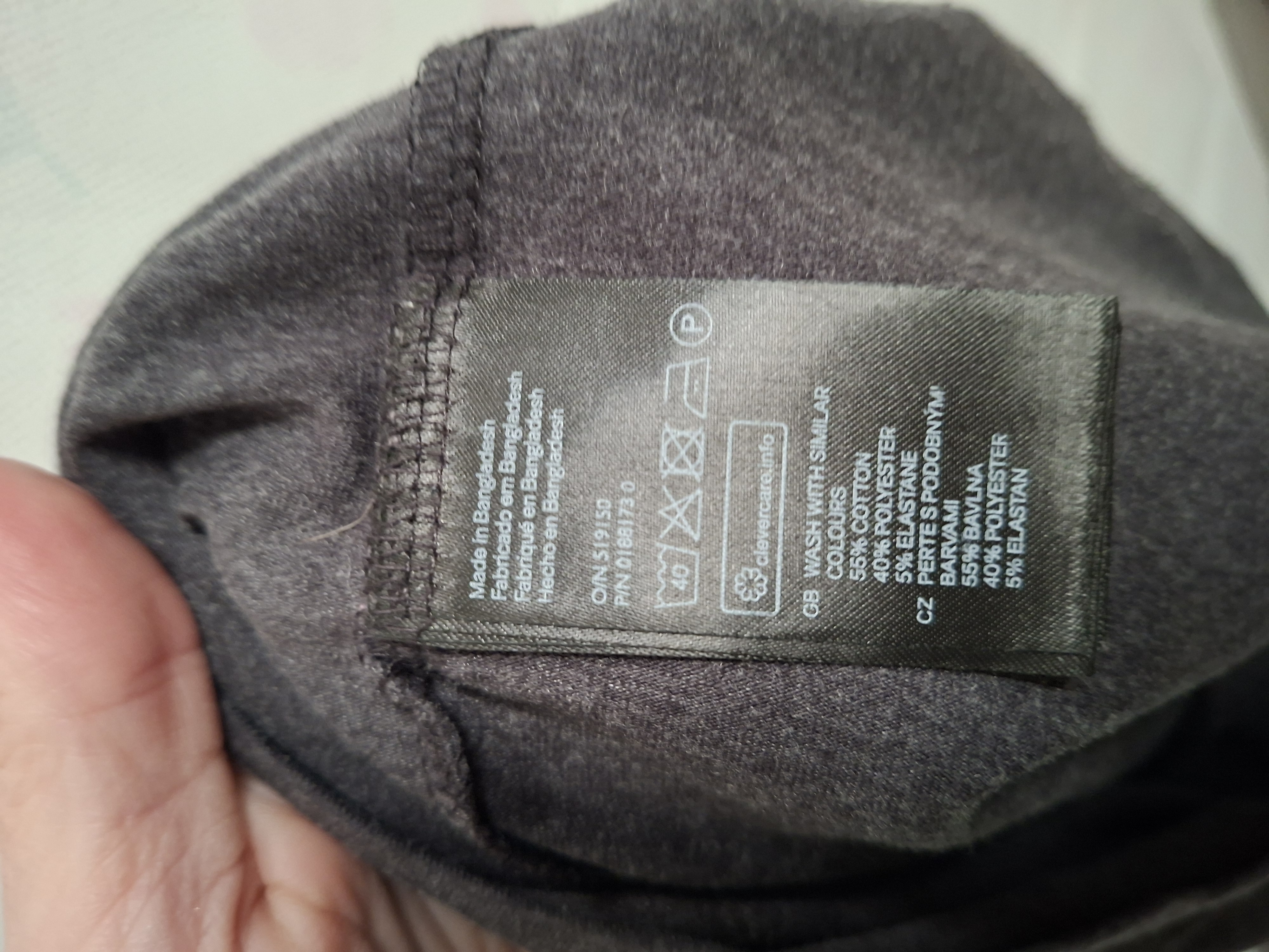 H&M Basic Mouwloos Jurkje / Lang Top Donkergrijs S — 55% Cotton