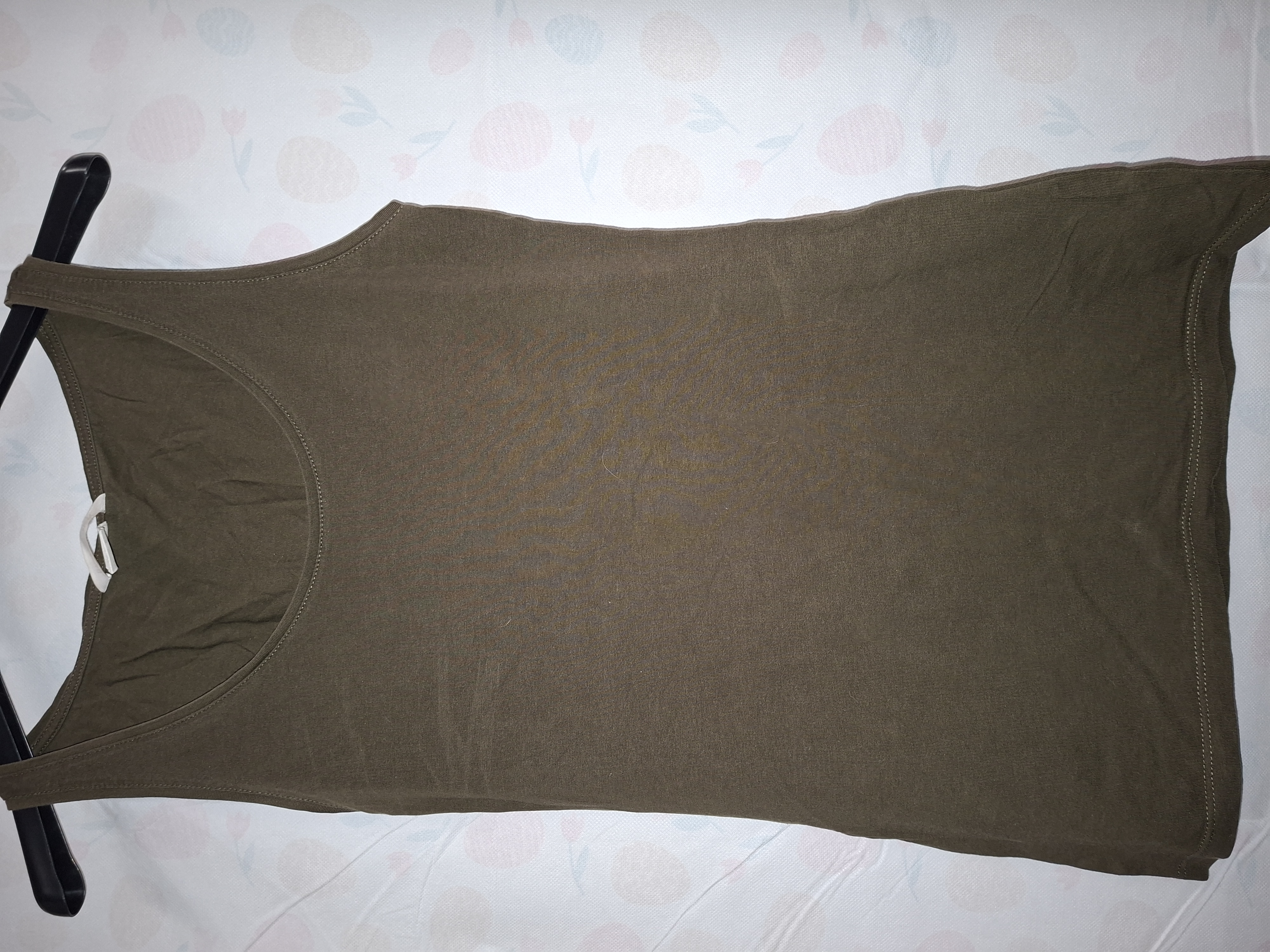 H&M Basic Topje Mouwloos Hemdje Khaki Groen/Bruin