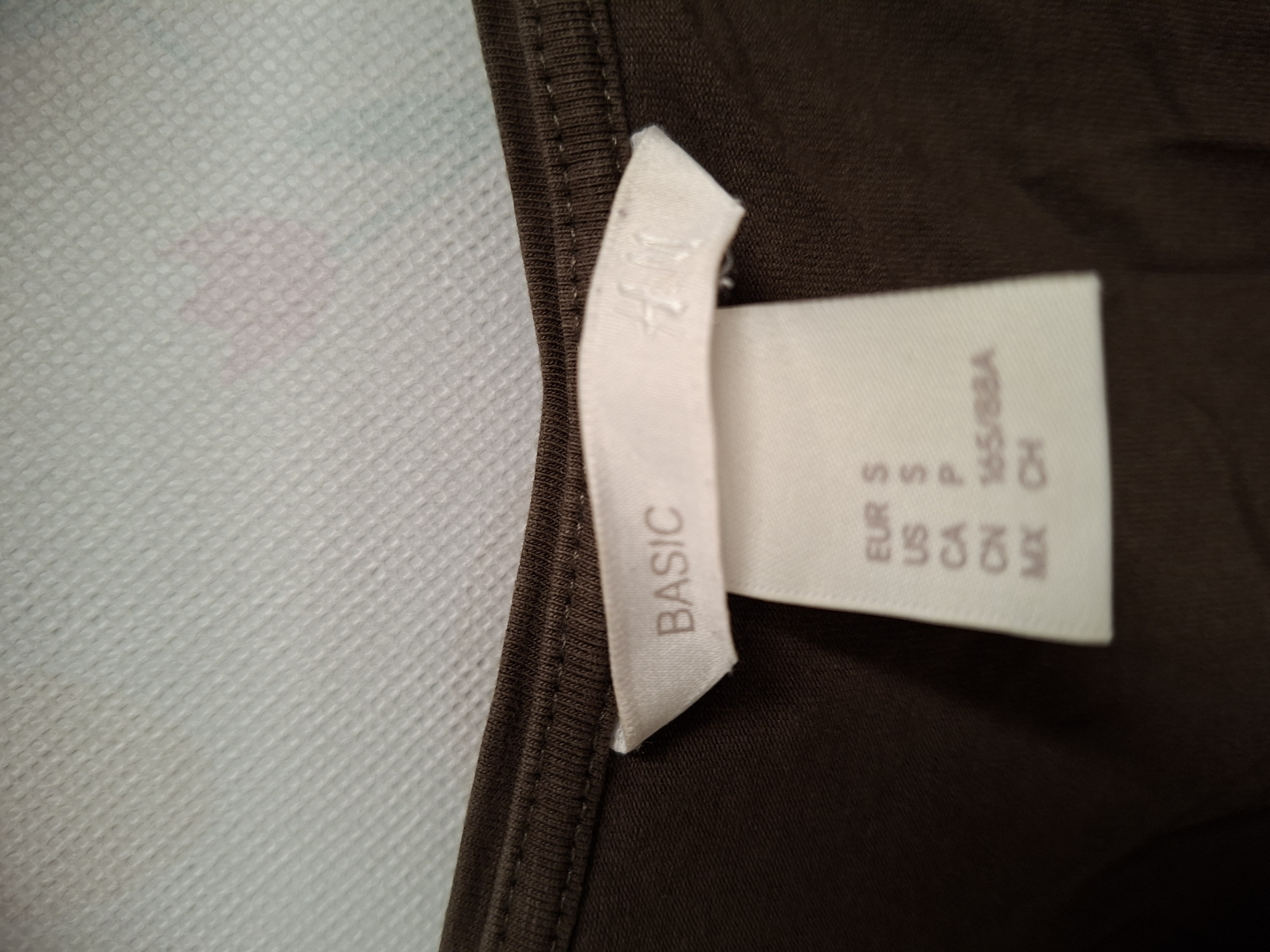 H&M Basic Topje Mouwloos Hemdje Khaki Groen/Bruin