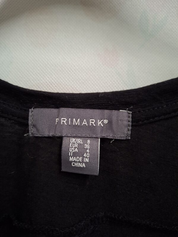 Primark Mouwloos Topje Hemdje Zwart EUR 36 — Ronde Hals