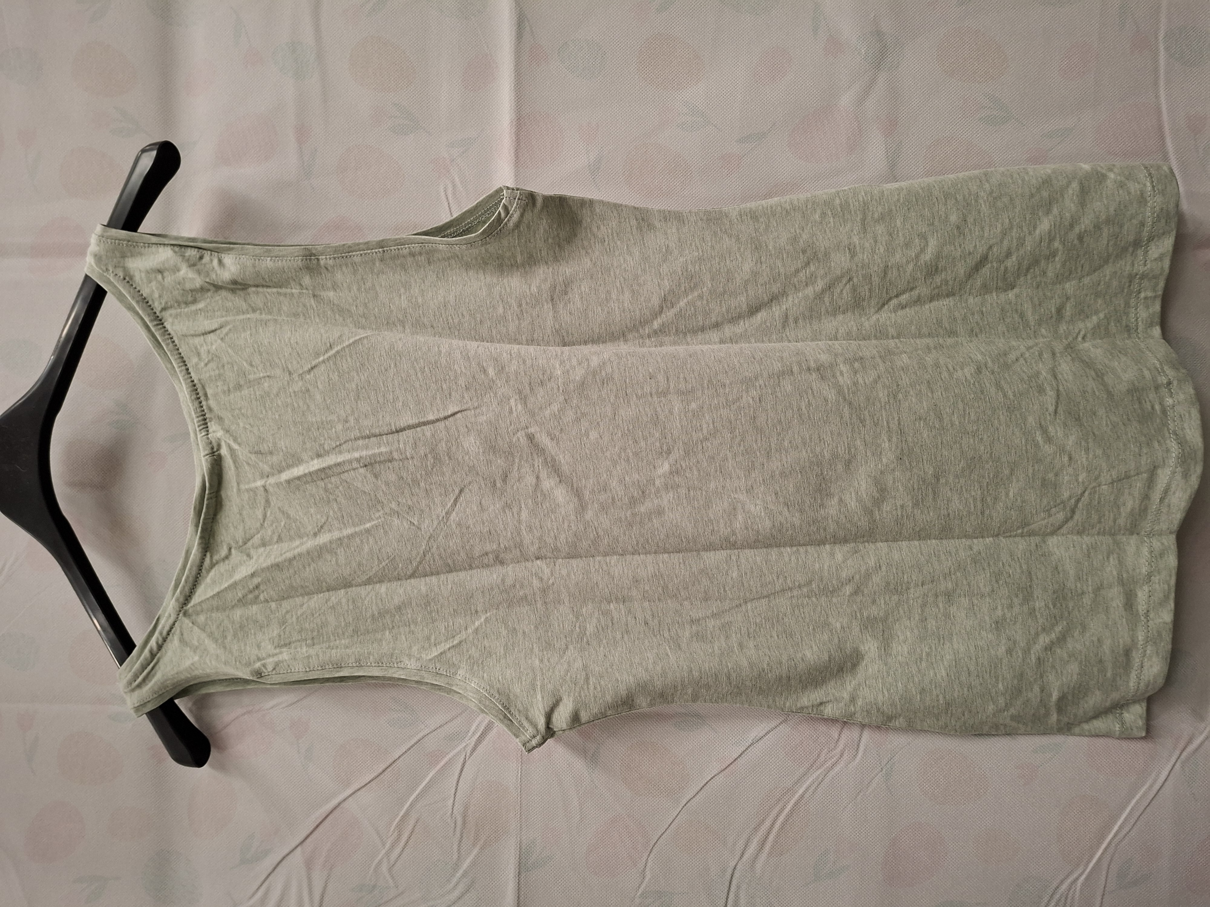 H&M Basic Topje Mouwloos Hemdje Mintgroen S