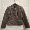 Vero Moda leren jasje taupe dames maat M
