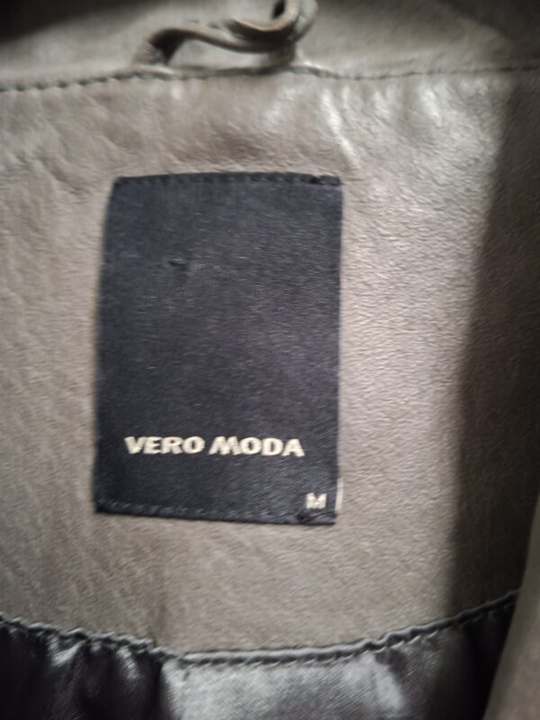 Vero Moda leren jasje taupe dames maat M