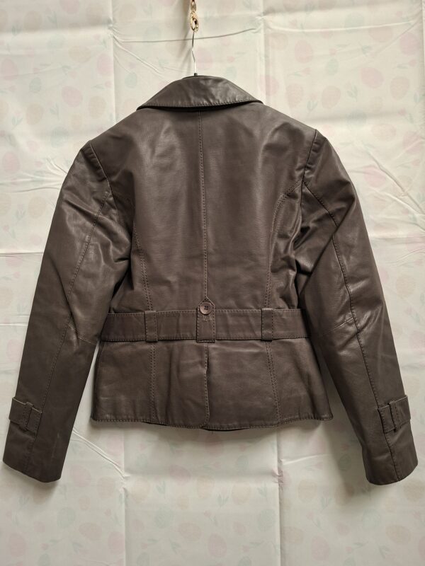 Vero Moda leren jasje taupe dames maat M