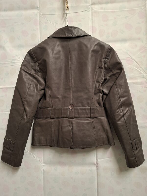 Vero Moda leren jasje taupe dames maat M