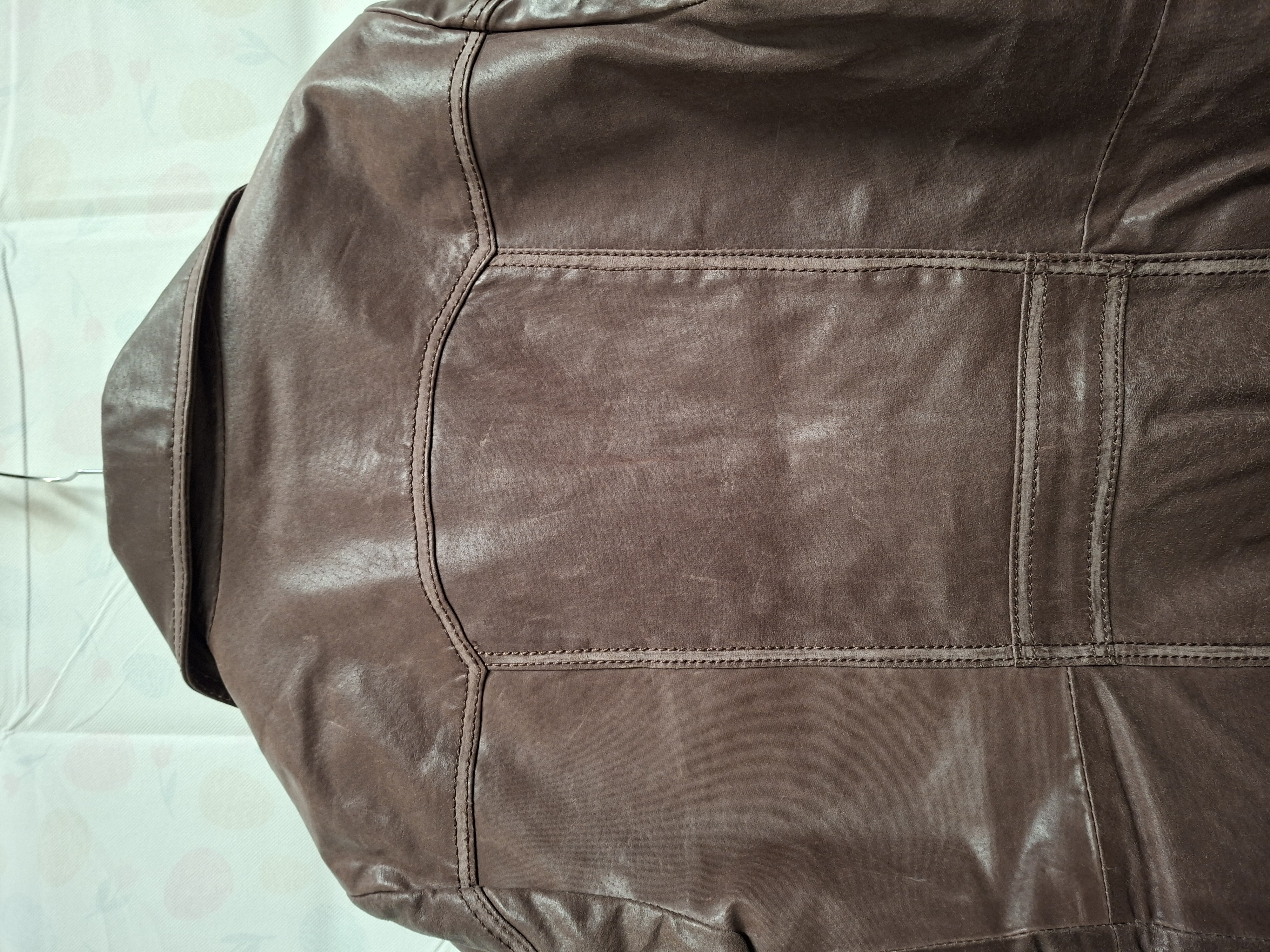 CasualWear leren jasje chocoladebruin dames maat 38