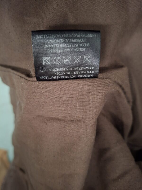 CasualWear leren jasje chocoladebruin dames maat 38