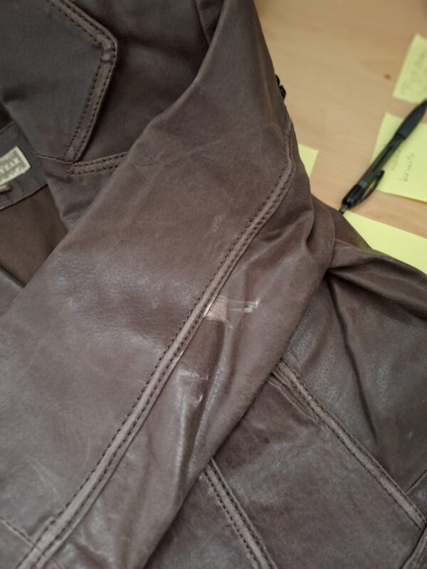 CasualWear leren jasje chocoladebruin dames maat 38