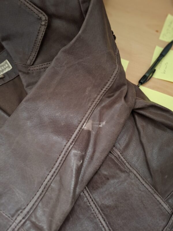 CasualWear leren jasje chocoladebruin dames maat 38