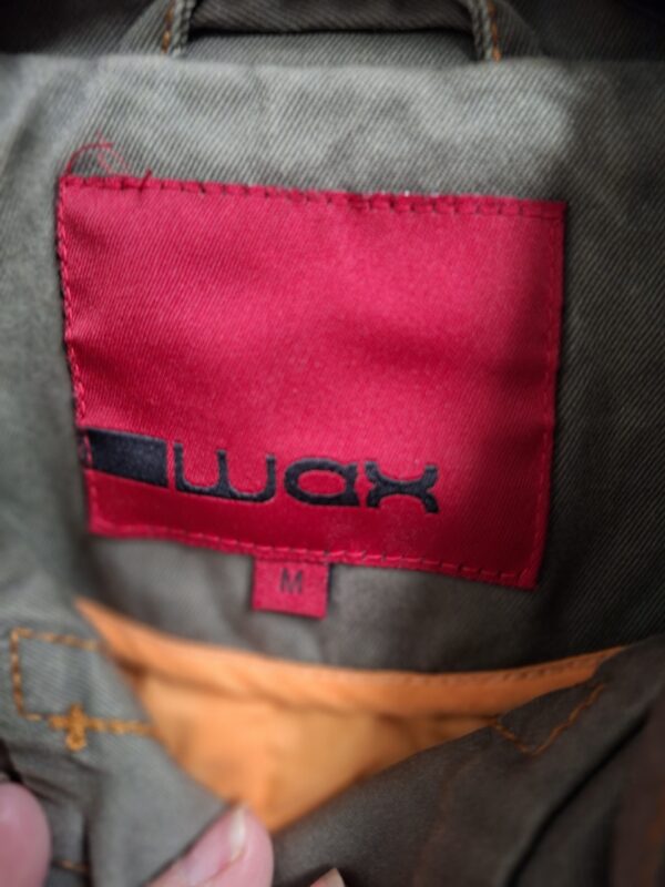 Wax katoenen jasje khaki met rugprint dames maat M