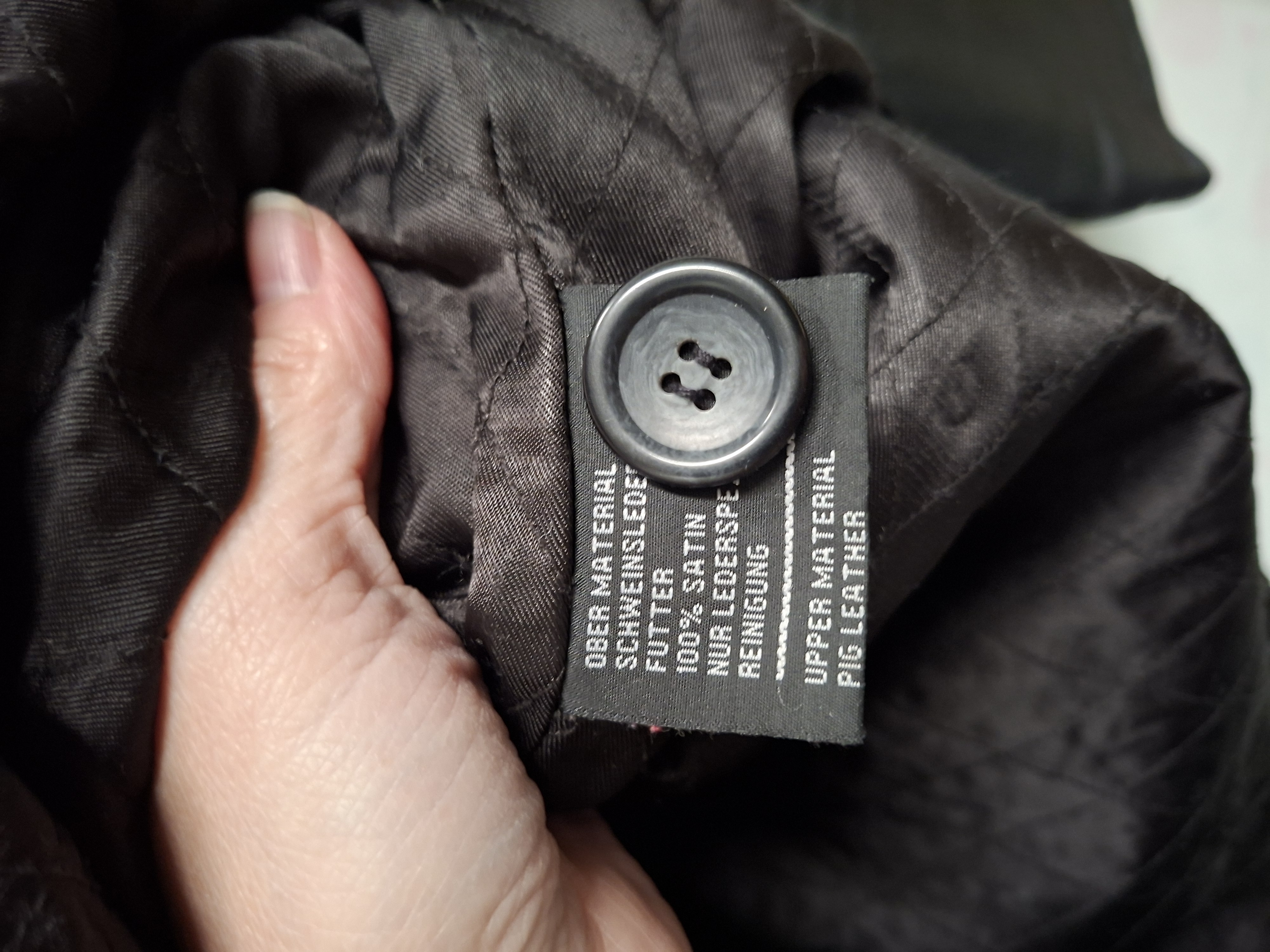 Enjoy leren jas zwart dames maat M