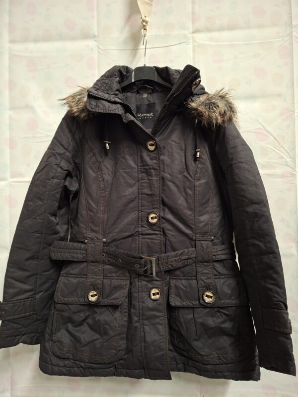 Reset Women gewatteerde winterjas antraciet dames maat 42