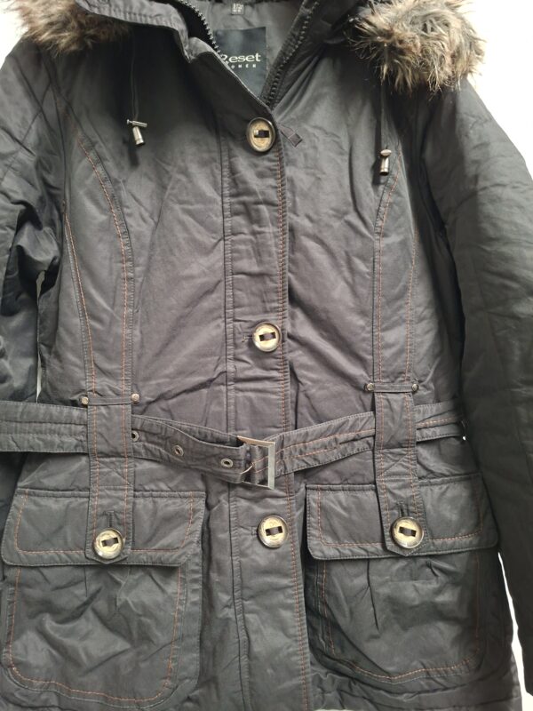 Reset Women gewatteerde winterjas antraciet dames maat 42