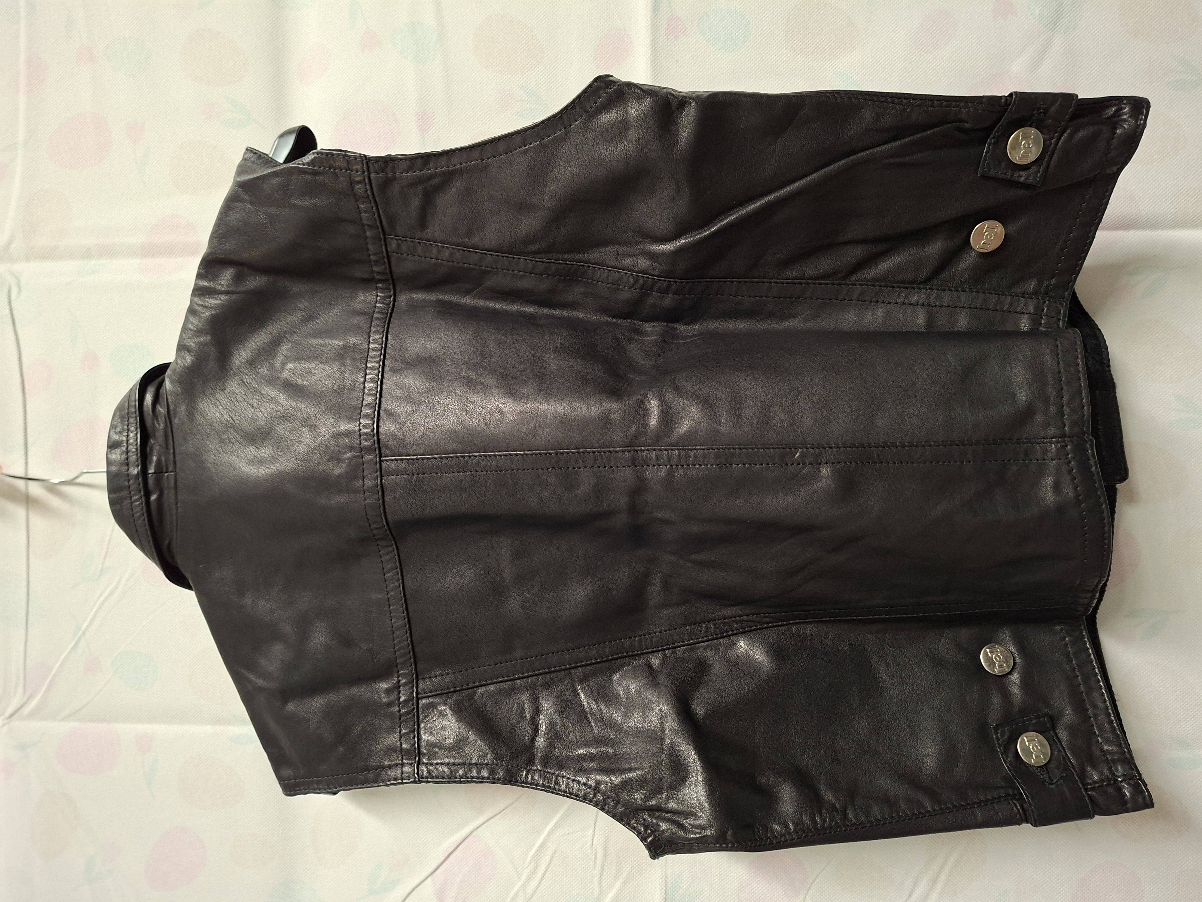 Bell leren gilet zwart dames maat S/38