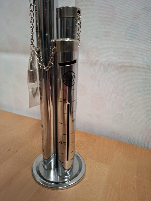 Chromen spaarpot set - €1 / 50ct / 10ct munten - Nieuw