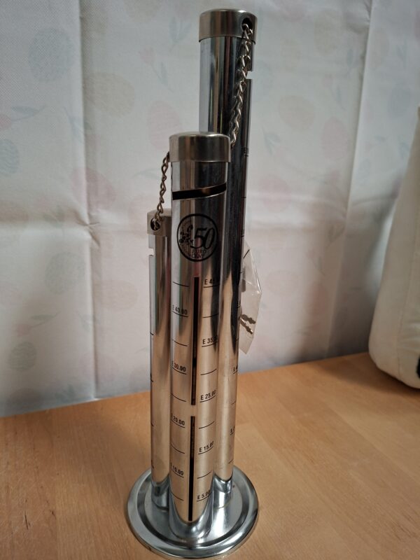 Chromen spaarpot set - €1 / 50ct / 10ct munten - Nieuw