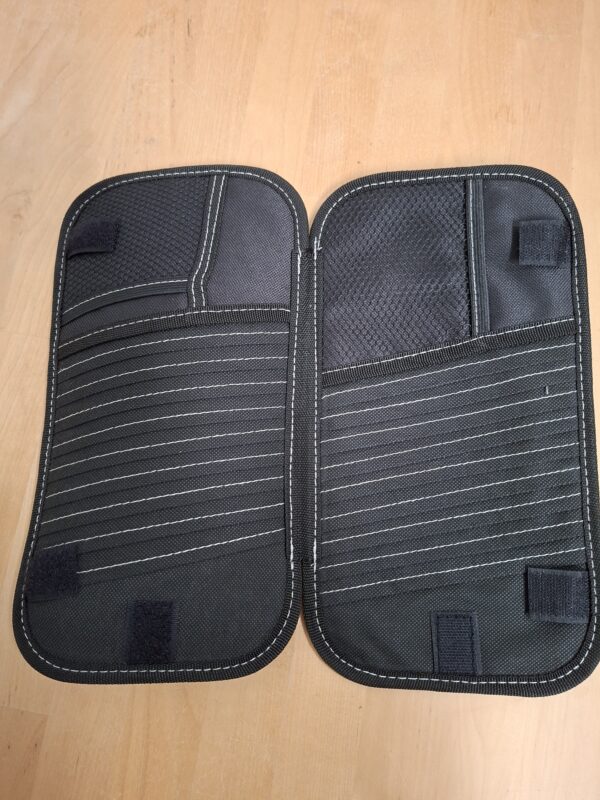 Dunlop CD opbergmap voor zonneklep auto - Zwart - ca. 20 CD's