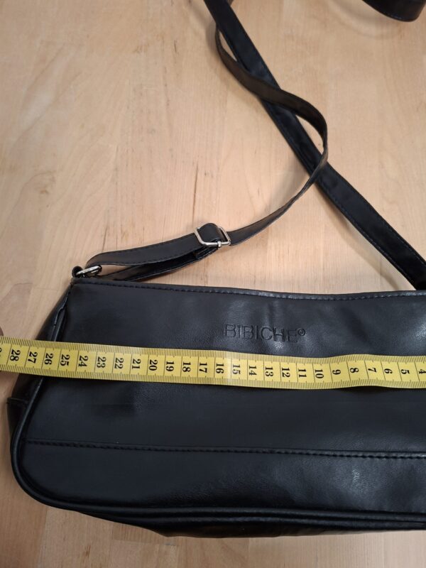 20260319_123039 Bibiche schoudertas - Zwart nepleer - 27×15 cm