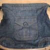 Denim schoudertas / crossbody tas - Donkerblauw - 35×36 cm