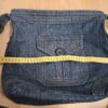 Denim schoudertas / crossbody tas - Donkerblauw - 35×36 cm