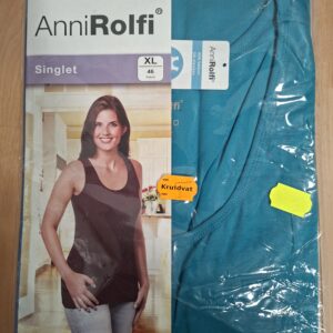 Anni Rolfi singlet - aqua/turquoise - Maat XL (46)