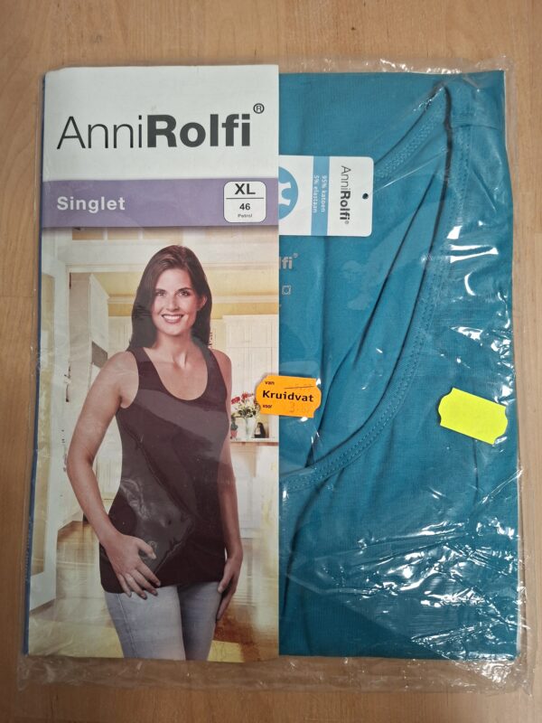 Anni Rolfi singlet - aqua/turquoise - Maat XL (46)