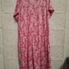 Janina zomerjurk bloemenprint roze maat XL
