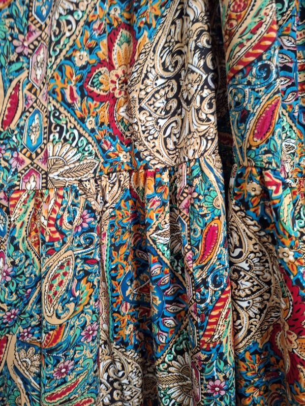 Lajoly boho maxi jurk paisley multicolor maat L/XL
