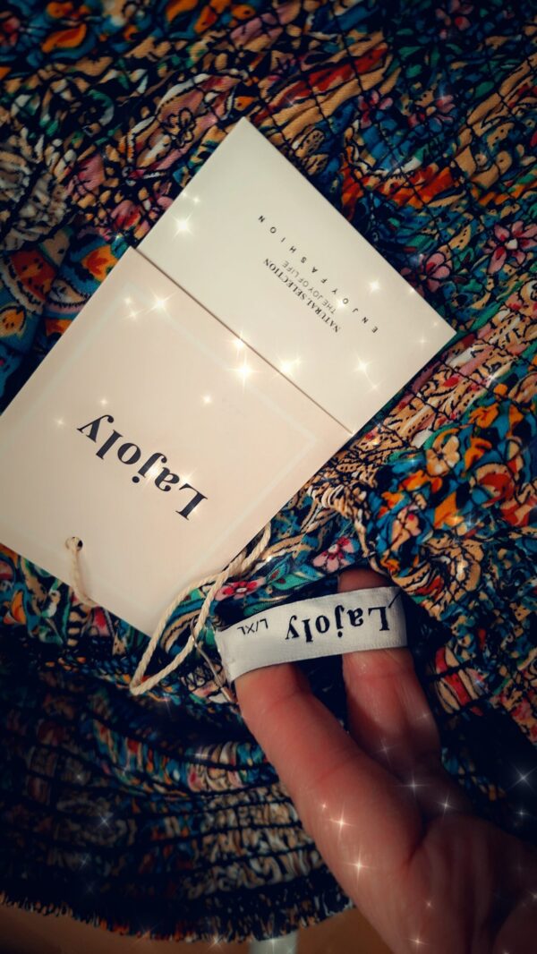 Lajoly boho maxi jurk paisley multicolor maat L/XL