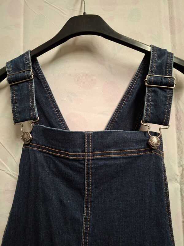 Ulla Popken denim overgooier jurk donkerblauw maat 46/48