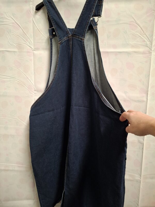 Ulla Popken denim overgooier jurk donkerblauw maat 46/48