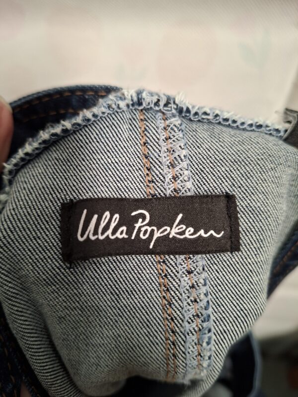 Ulla Popken denim overgooier jurk donkerblauw maat 46/48