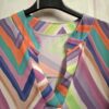 Italiaanse tuniek blouse multicolor zigzag print maat 46