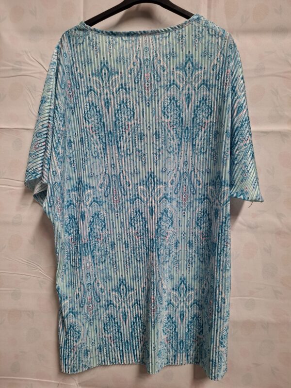 Ibiza boho set crop top + broek turquoise bloemenprint maat S/M