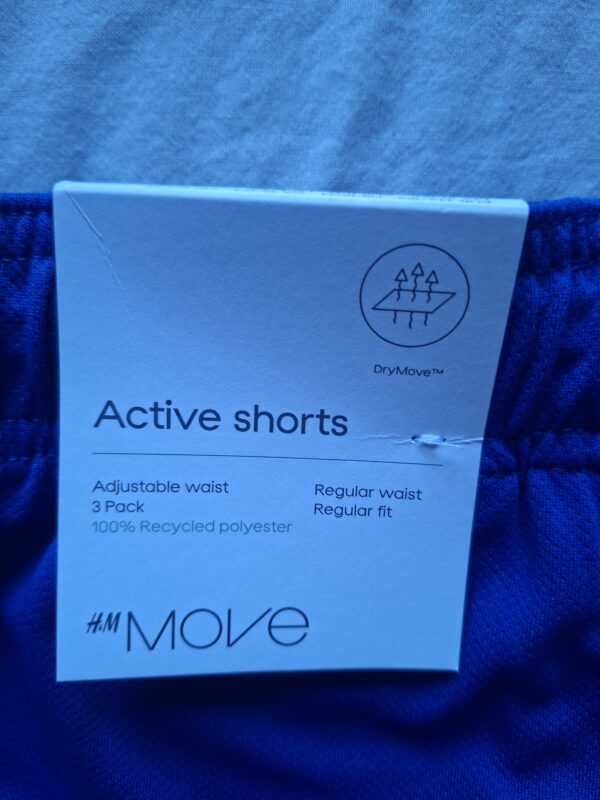 H&M Move Active Shorts koningsblauw maat 146/152
