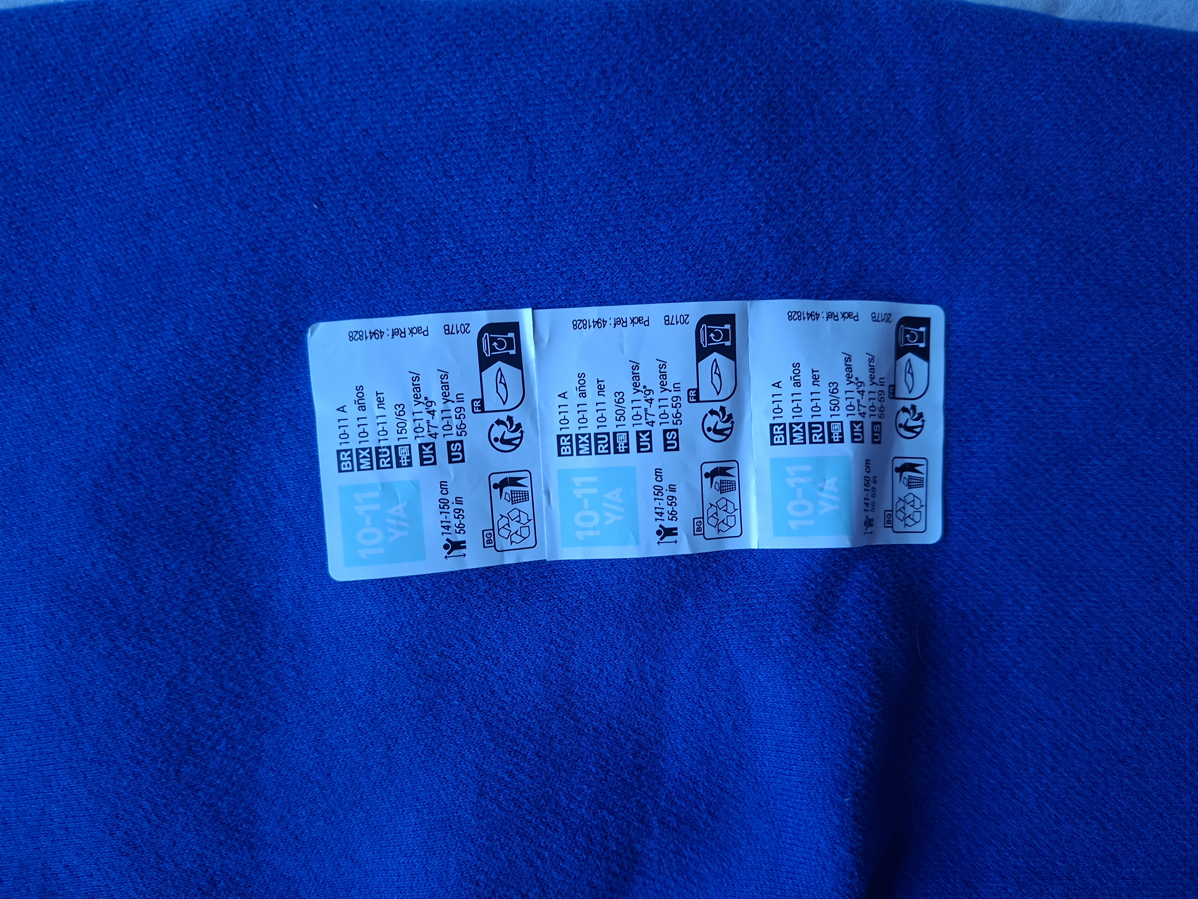 Decathlon Domyos joggingbroek koningsblauw maat 146-152