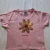 Desigual T-shirt roze met keerbare paillettenbloem maat 104