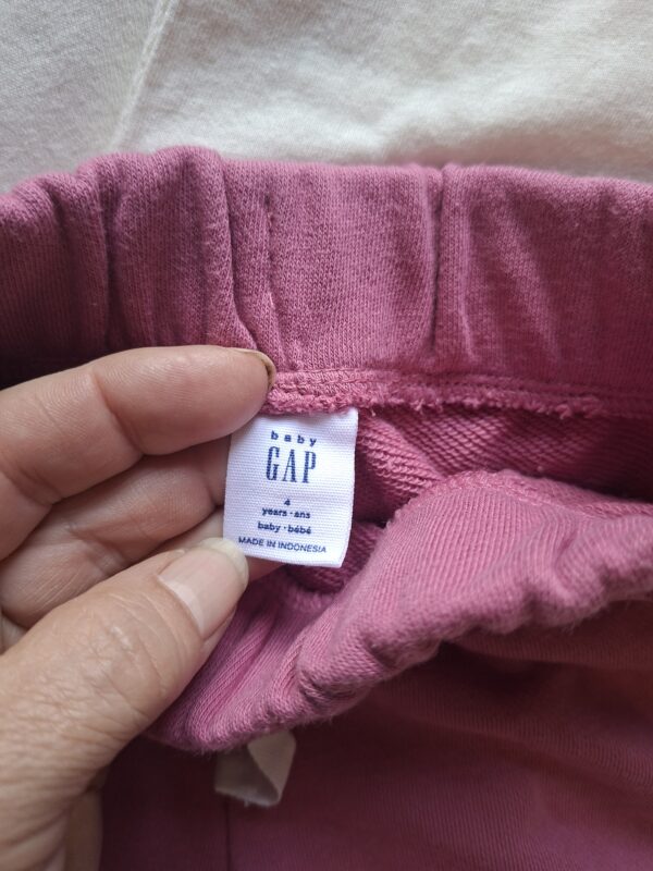 Baby GAP setje 2x T-shirt + short roze/crème maat 104