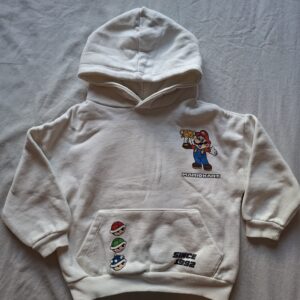 Zara x Nintendo Mario Kart hoodie crème maat 92