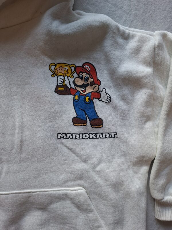 Zara x Nintendo Mario Kart hoodie crème maat 92
