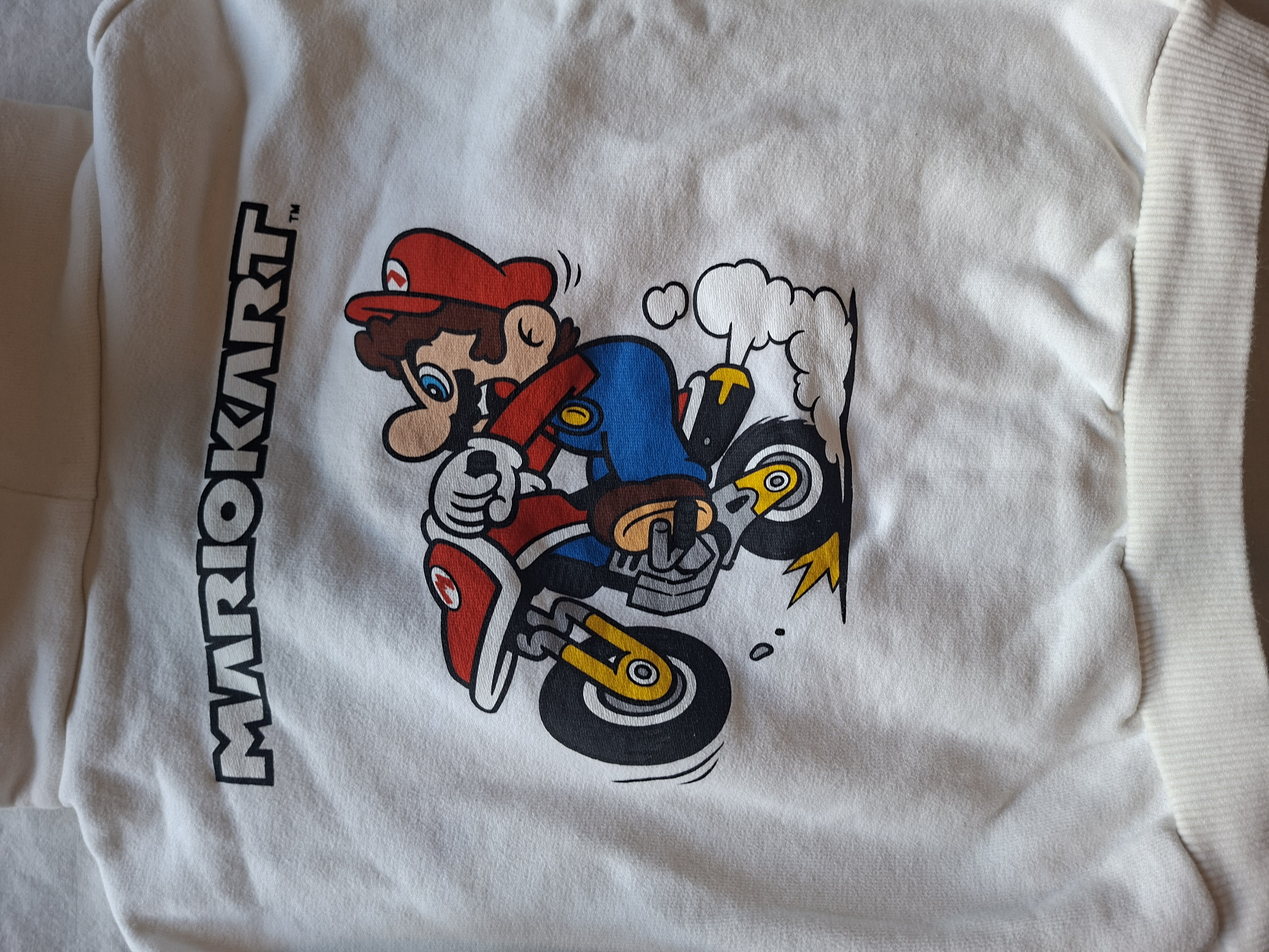 Zara x Nintendo Mario Kart hoodie crème maat 92