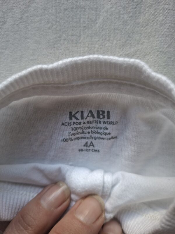 Kiabi longsleeve Henley shirt wit maat 104