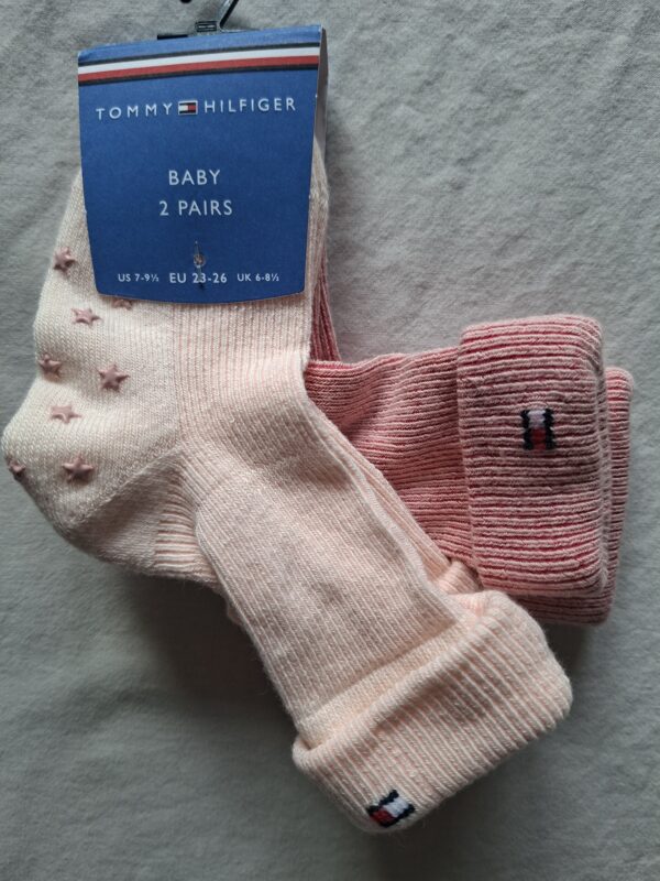 Tommy Hilfiger babysokken (2 paar) roze maat 23-26