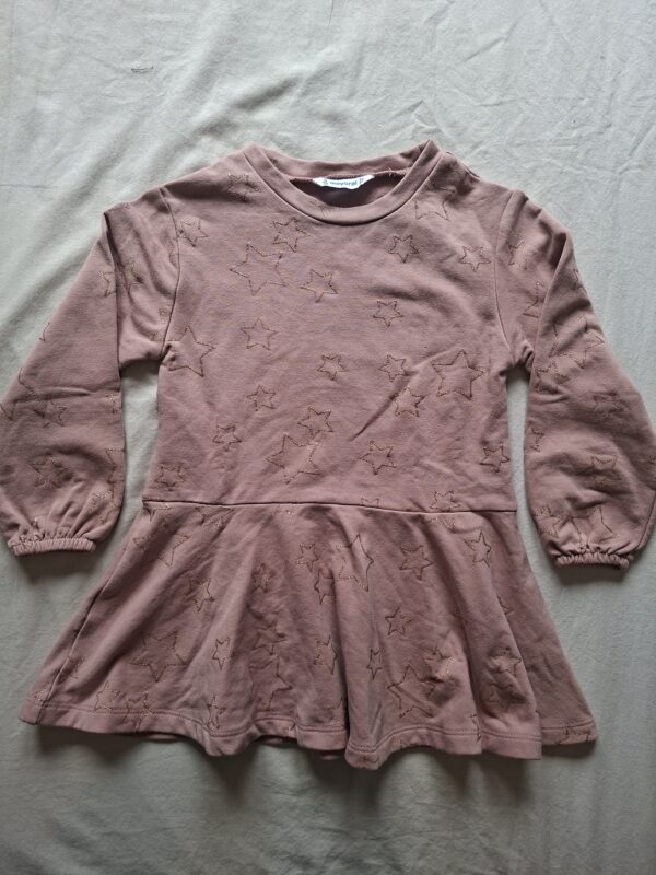 Mayoral jurk met gouden sterren oudroze maat 98