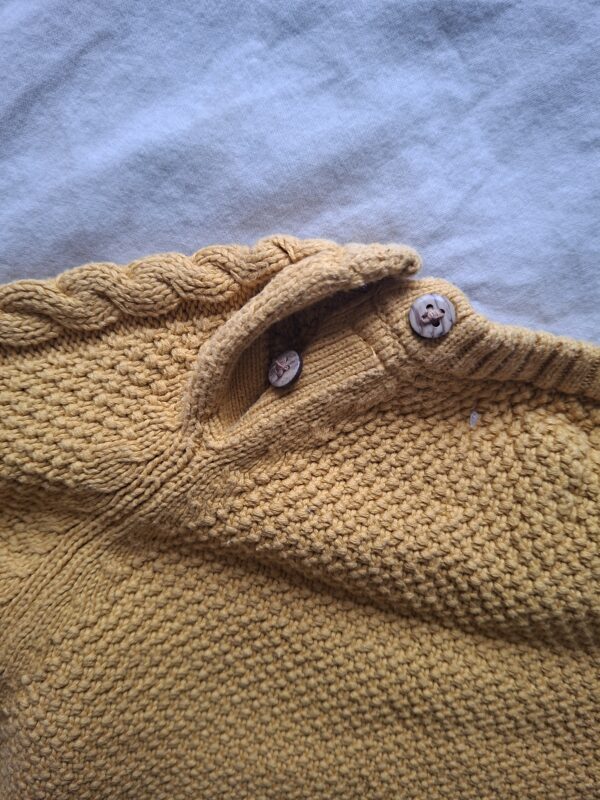 C&A gebreide kabeltrui okergeel maat 98